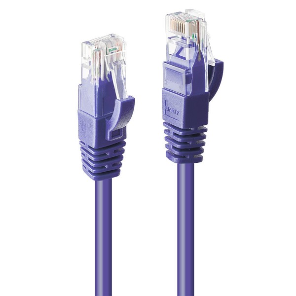 LINDY 2m Cat.6 U/UTP Netzwerkkabel, violett