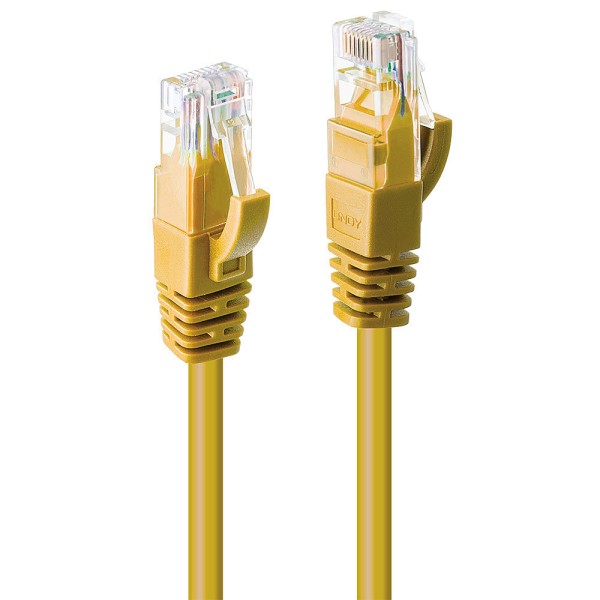 LINDY 7.5m Cat.6 U/UTP Netzwerkkabel, gelb