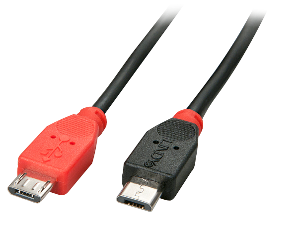 LINDY USB 2.0 Kabel Typ Micro-B / Micro-B OTG, 2m