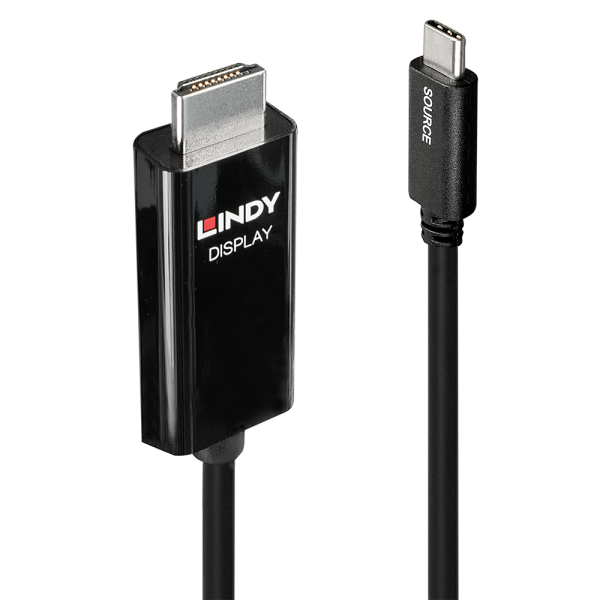 LINDY USB Typ C an HDMI 4K60 Adapterkabel 2m