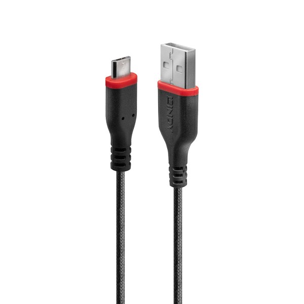 LINDY 3m robustes USB Typ A an Micro-B Ladekabel, 3A
