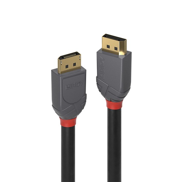 LINDY 7.5m DisplayPort 1.2 Kabel, Anthra Line