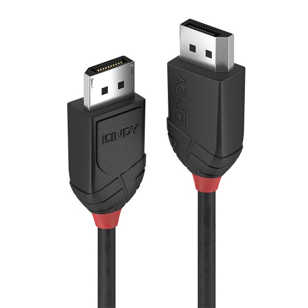 LINDY 2m DisplayPort 1.2 Kabel, Black Line