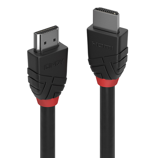 LINDY 3m High Speed HDMI Kabel, Black Line