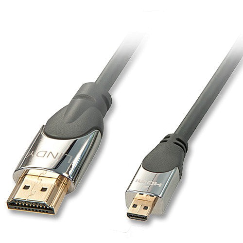 LINDY CROMO® High-Speed-HDMI®-Kabel mit Ethernet, Typ A/D, 1m