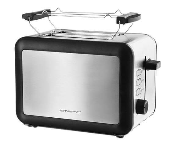 Emerio Toaster TO-112826.1 Bi-Colour silber/ schwarz