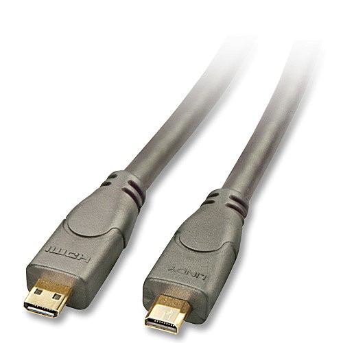 LINDY High-Speed-HDMI®-Kabel mit Ethernet, Typ D/D (Micro), 3,0m