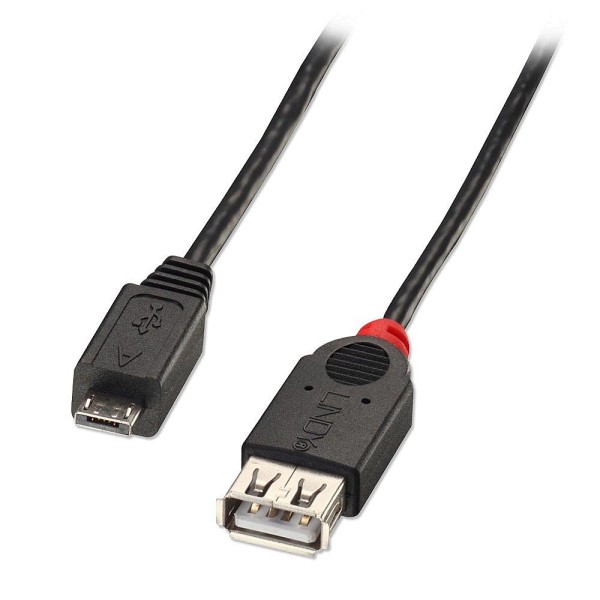 LINDY USB 2.0 Kabel Typ Micro-A / A OTG, 1m