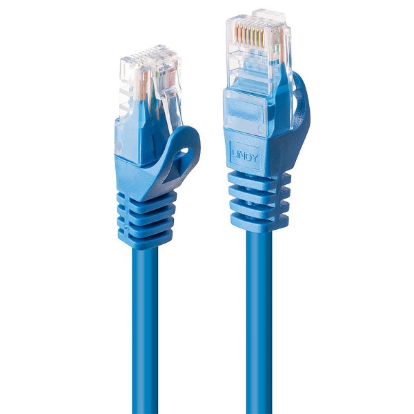 LINDY 0.5m Cat.6 U/UTP Netzwerkkabel, blau