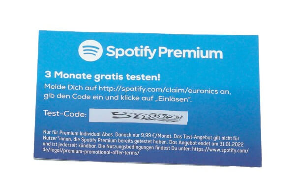 Spotify Premium 3 Montage kostenlos testen Gutschein - nur für Spotify-Neukunden