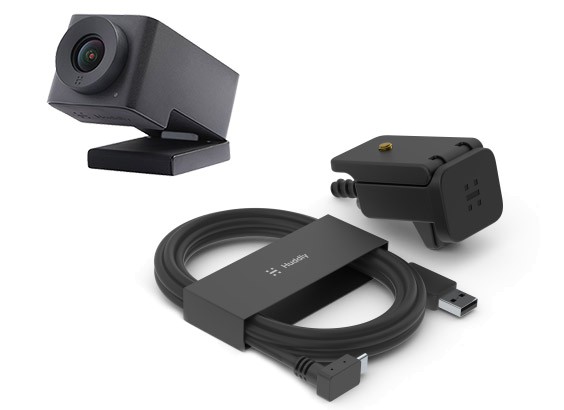 HUDDLY IQ - intelligente Videokonferenz-Kamera Kit inkl. 2m USB 3.0 auf USB-C Kabel